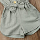 Toddler Girl Ruffled Sleeves Romper