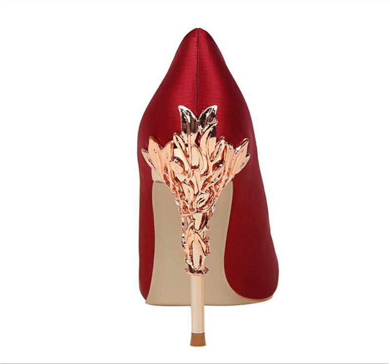 Satin High Heels