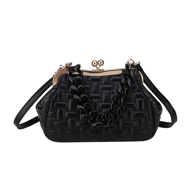 Small Designer Puffed Messenger Bag
