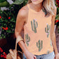 Women's Cactus Print T Shirt