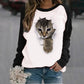 Kitty Cat Crew Neck Sweatshirt