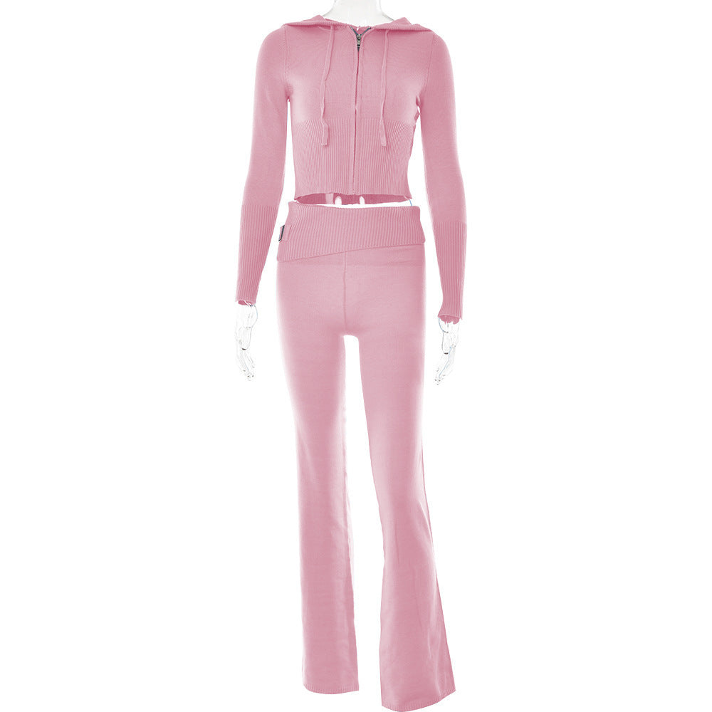 Women Leisure  Sweater &  Pants Set