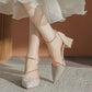 Women's Pointed Toe Rhinestone Heels