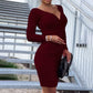 Women's Fitted Long Sleeved Dress