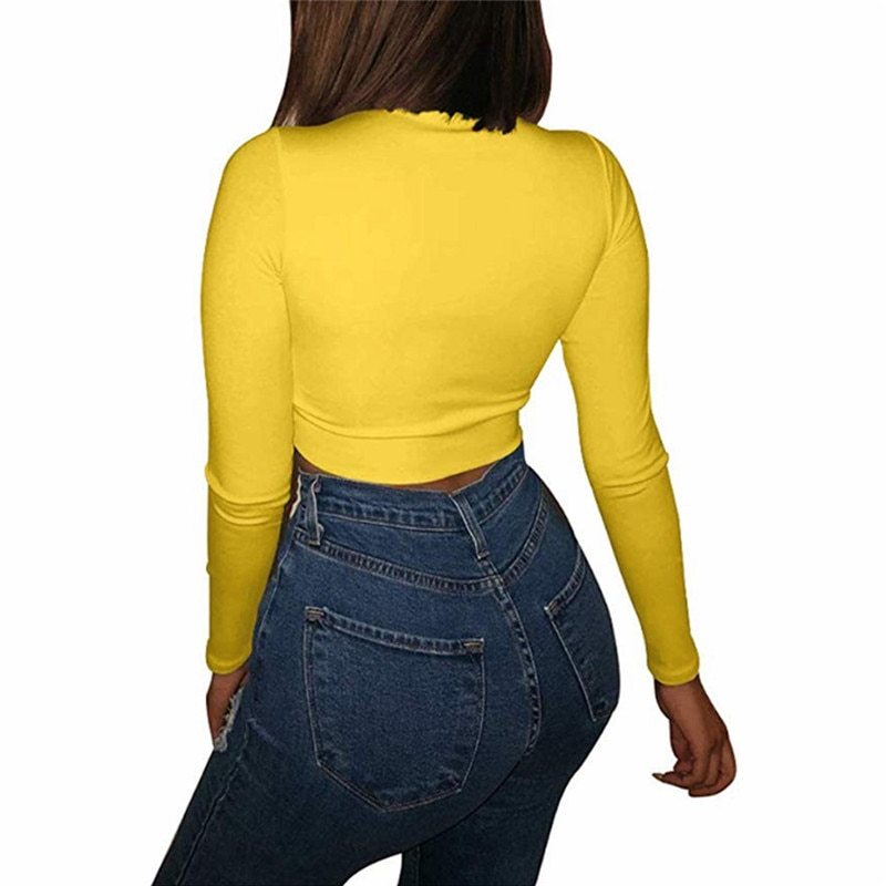 Long Sleeved Cropped T-shirt