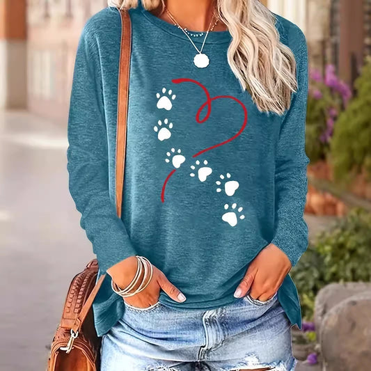 Graphic Crew Neck Sweater