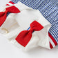 Girls' Red White & Blue Cotton Dress