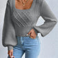 Women's Square Collared Sweater