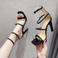 Women's Square Toe High Heel Sandals