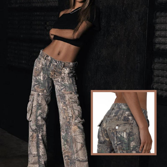 Women Y2k Hip-hop Cargo Grunge Baggy Trousers