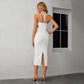 Summer's White Halter Dress