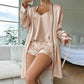 Silk Shorts Three-piece Set | Ajanka Inc.