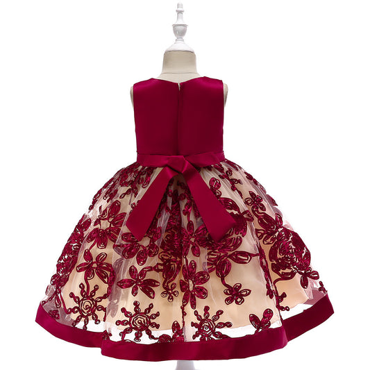 Girl's Applique Princess Dress