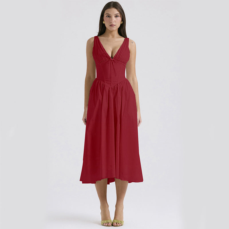 Women's A-line Pleated Dress