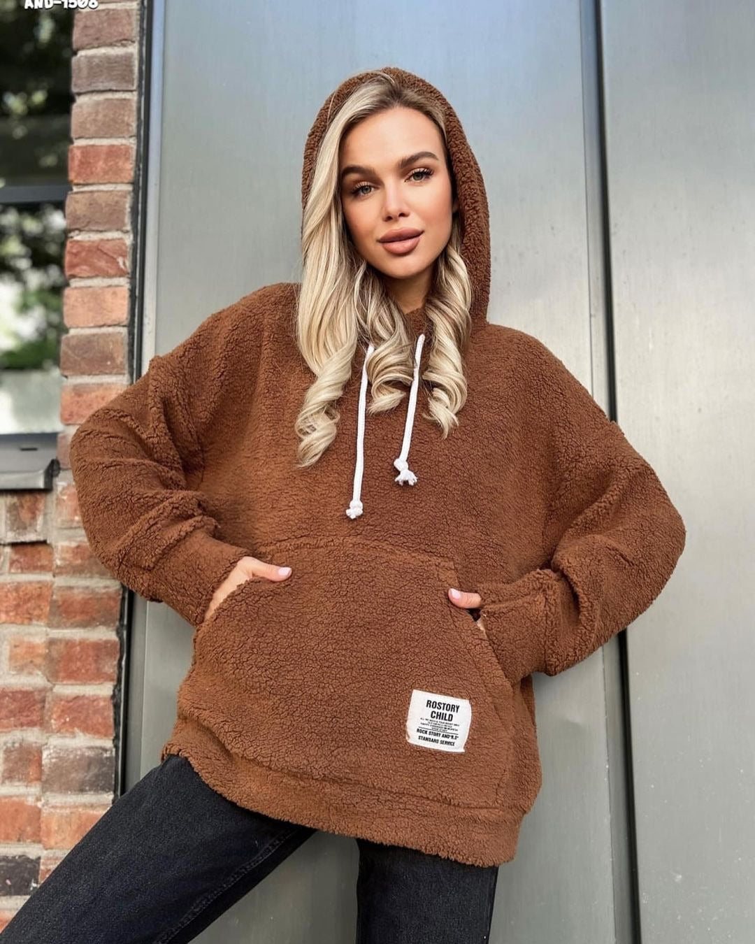 Loose Long-Sleeved Pullover Hoodie For Women