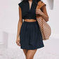 Fitted Midriff Short Dress