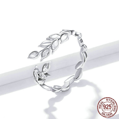 Sterling Silver Shining Wheat Ring