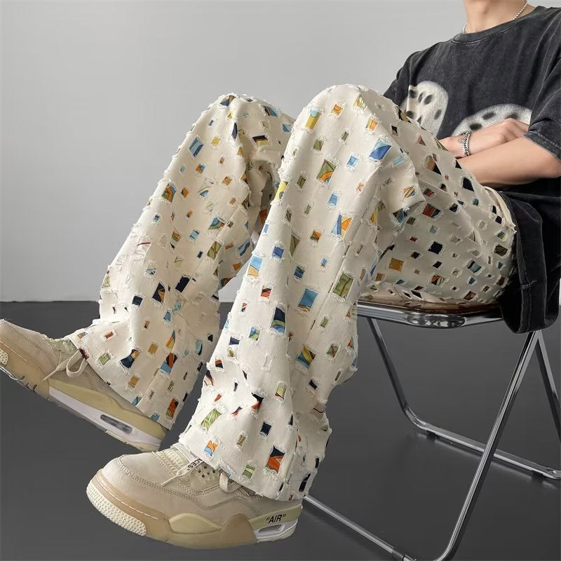 Men's Designer Straight Leg Pants