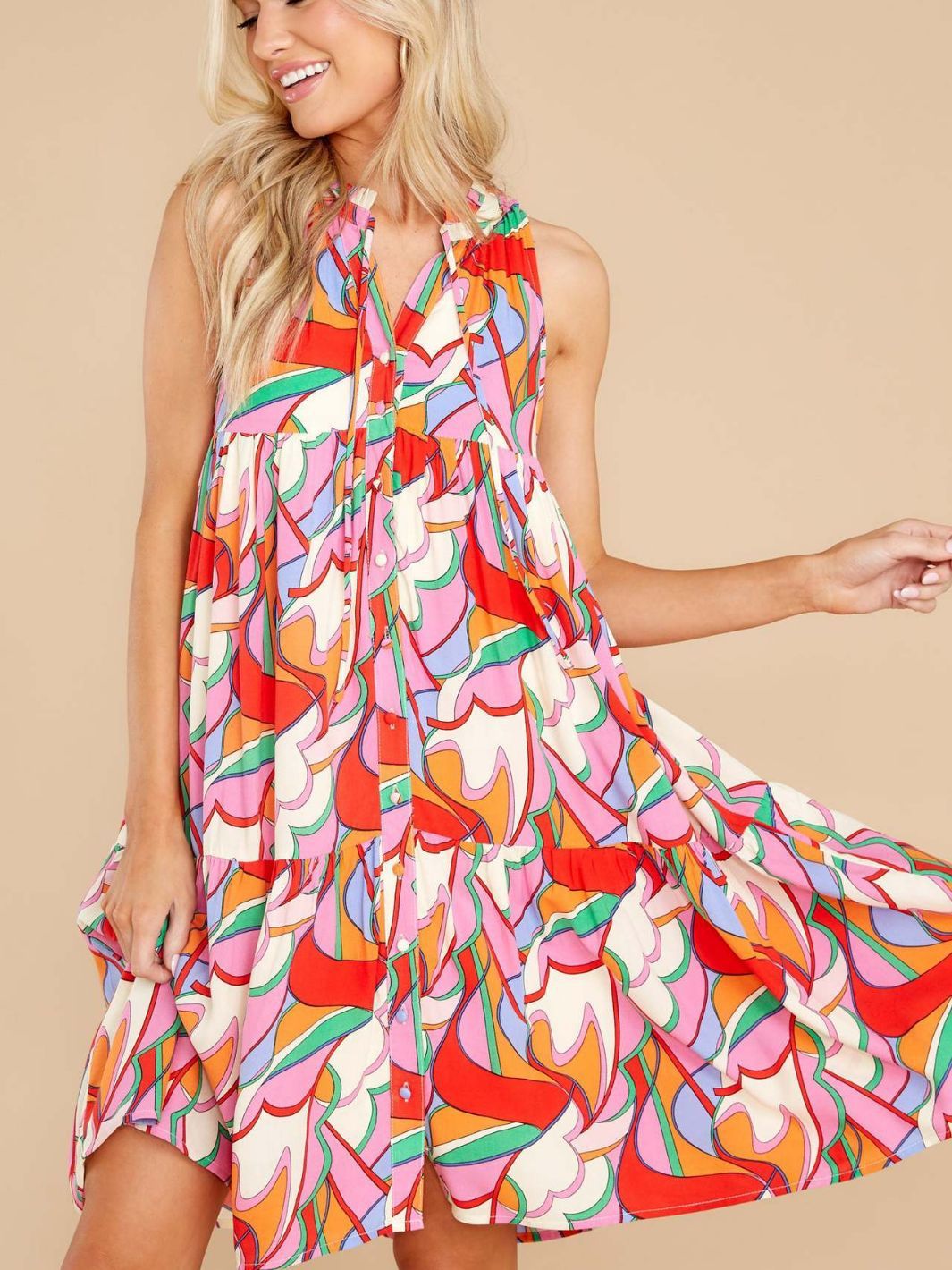 Women's Geometric Dress | Ajanka Inc.