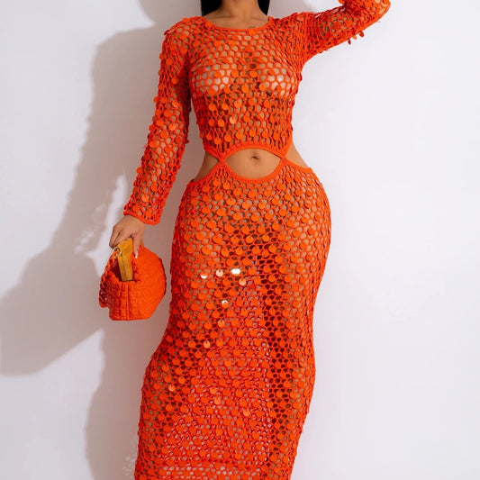 Women's Handmade Knitted Beach Dress