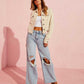 Women's Distressed Slimming Jeans