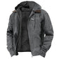 Pockets Fleece Zip-Up Hooded Jacket