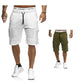 Men's Pleated Drawstrings Shorts