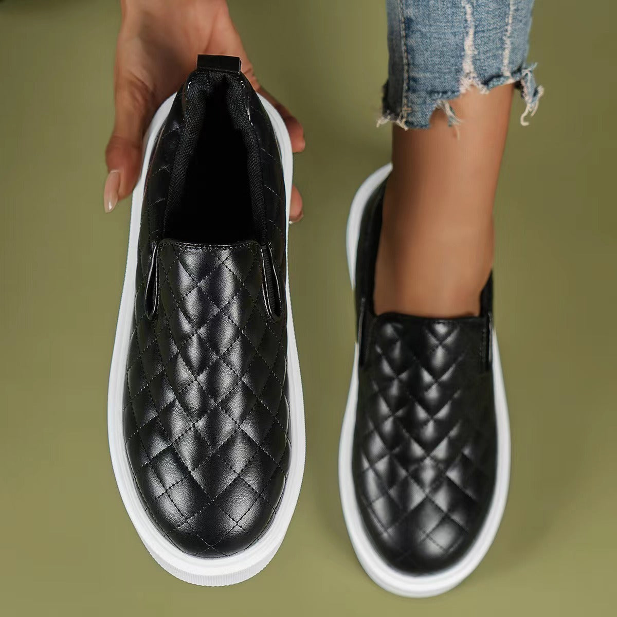 Women's Platform Leather Shoes