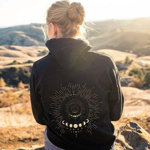 Colorful 3D Printed Casual Long Sleeve Loose Hoodie For Women