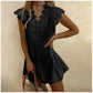 Women's Wrinkle Wash Mini Dress