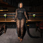 Women's Barely There Lace Jumpsuit