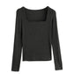 Slim Fitted Long Sleeve T Shirt