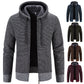 Men's Drawstring Plush Sweater Coat