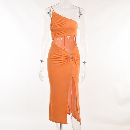 Women's Single-shoulder Bodycon Dress