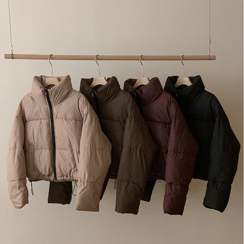 Fitted Puffer Parka Jacket