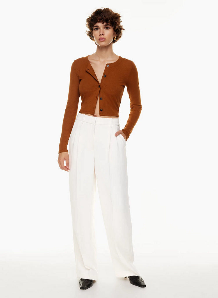 Women's High Waisted Trousers