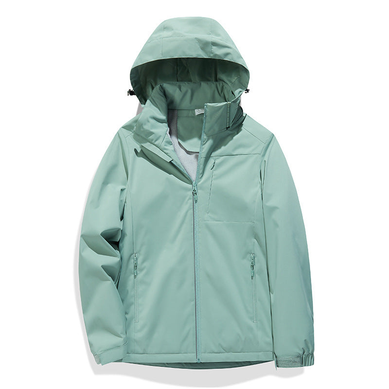 Single Layer Fleece-lined Shell Jacket