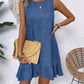 Summer Ruffle Dress Fashion Loose Sleeveless Straight Beach Dresses For Women