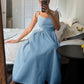 Cotton Backless Spaghetti Strap Dress