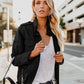 Women's Casual Loose Zip Jacket