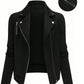 Oblique Zipper Fastener Decoration Slim Casual Jacket