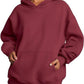 Solid Color Oversized Hoodie For Women