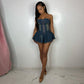 Women's Corset Denim Dress