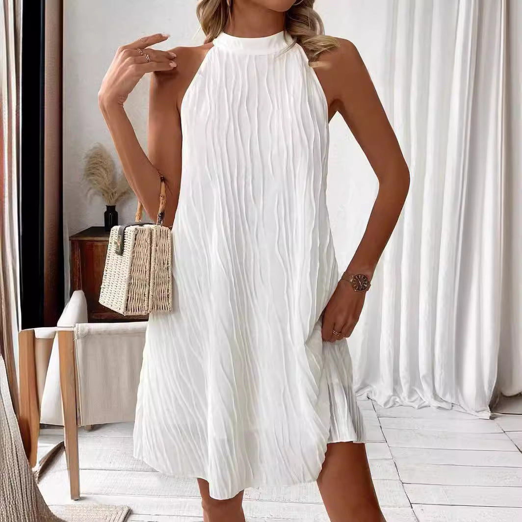 The White Halter Dress