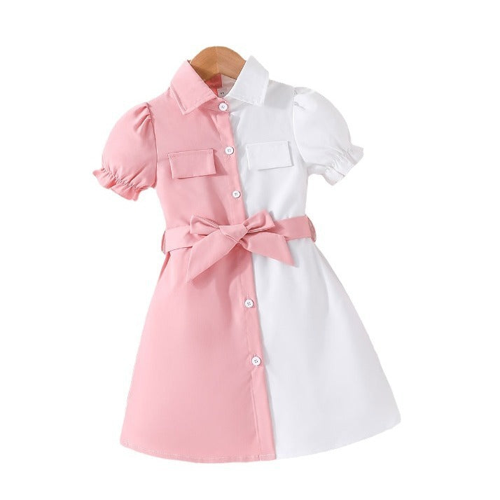 Girls' Lantern Sleeve Dress