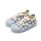 Toddler's Plaid Canvas Slip-On Sneakers