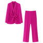 Women's Belted Pants Suit