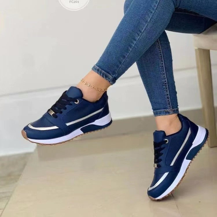 Women Round Toe Walking Sneakers