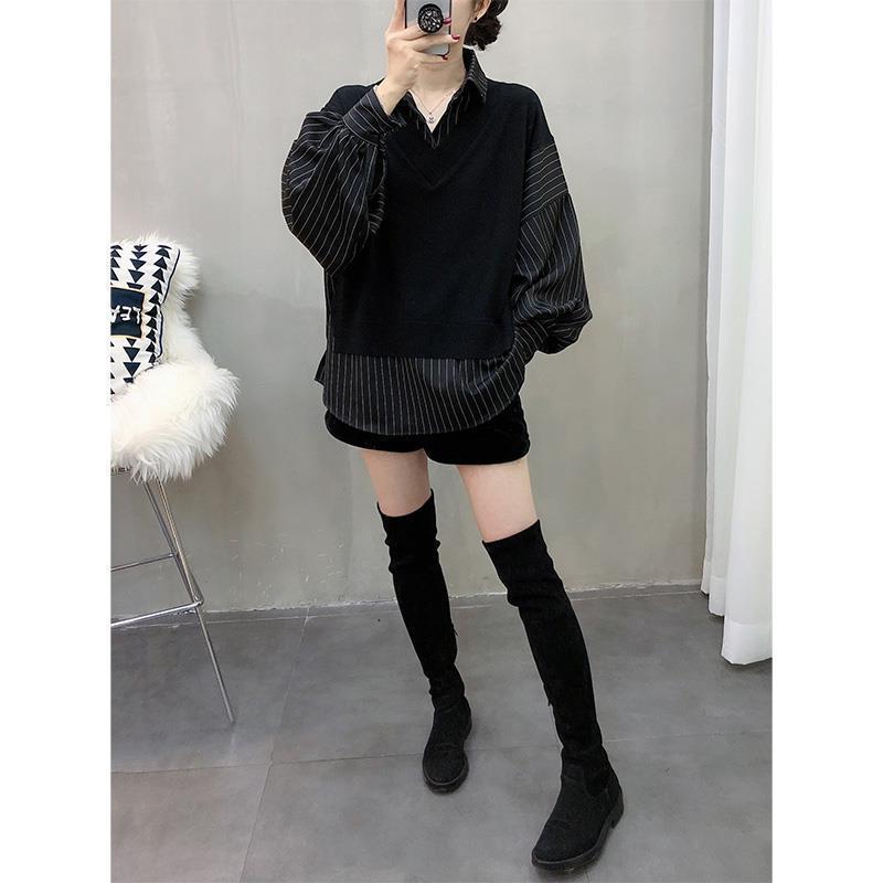 Pinstripe Cotton 2pcs Shirt