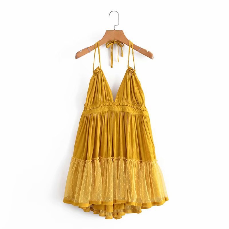 Backless A-Line Dress